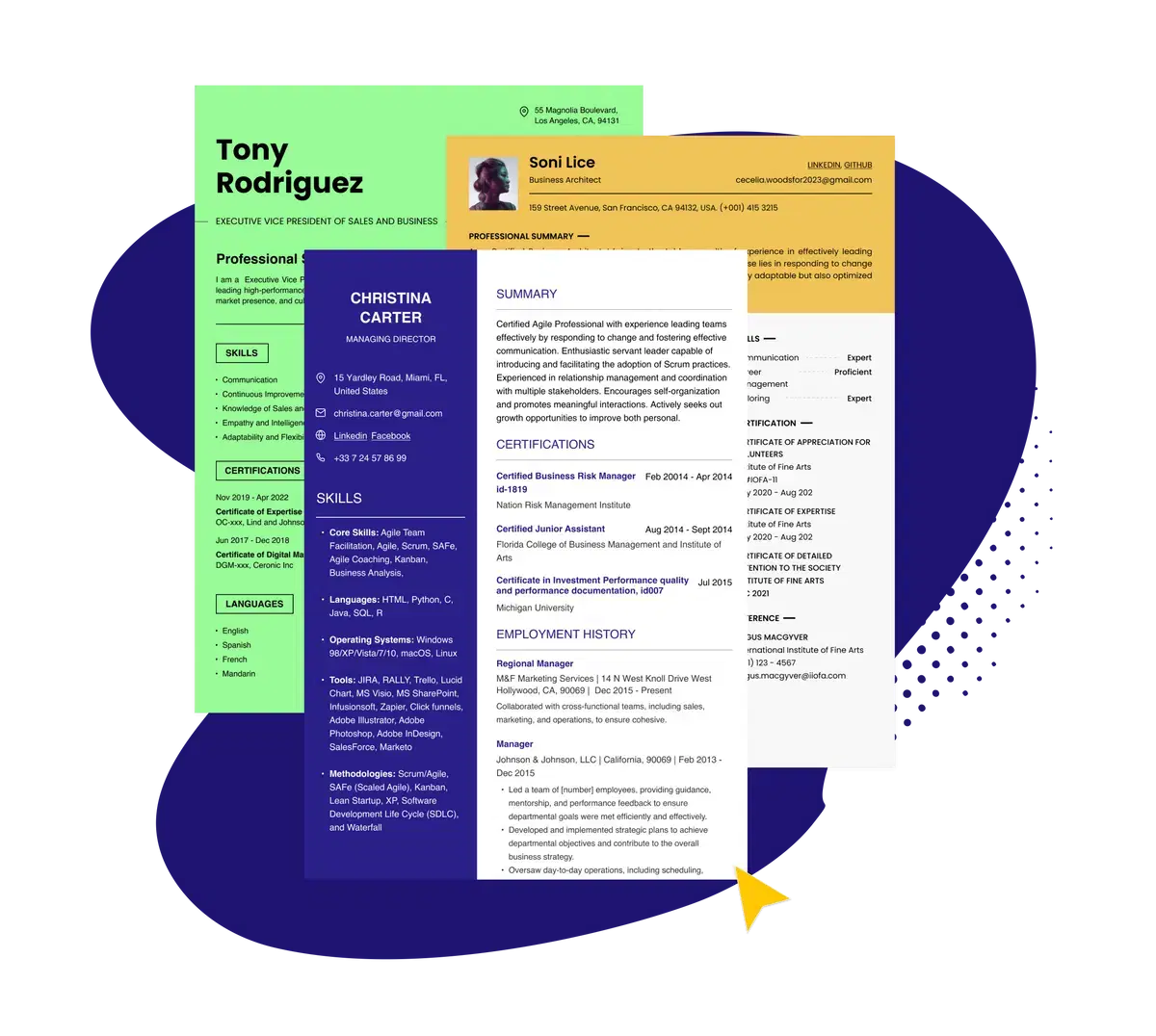 AI resume and cover letter builder