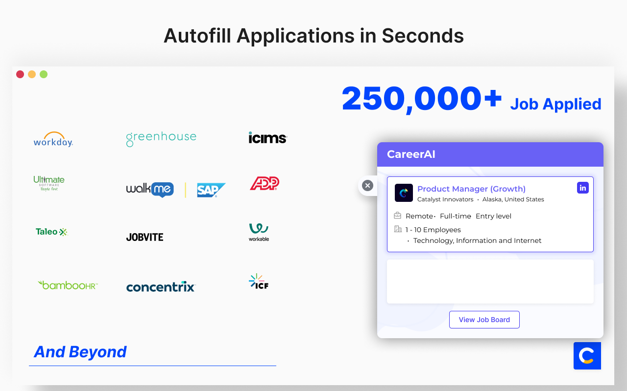 CareerAI Autofill Extension